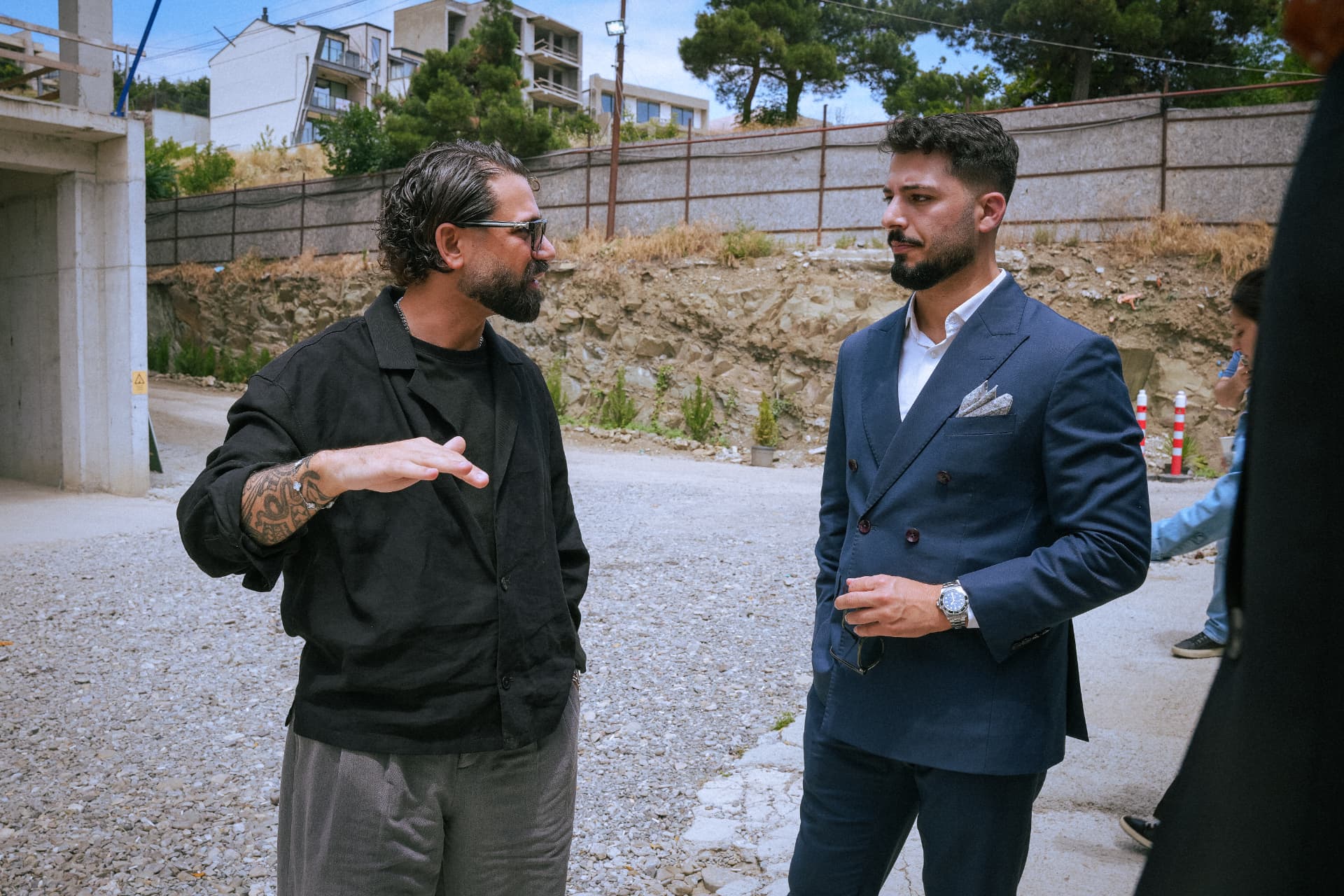 Gespräch mit Bauträger und Projektleitung in Tiflis